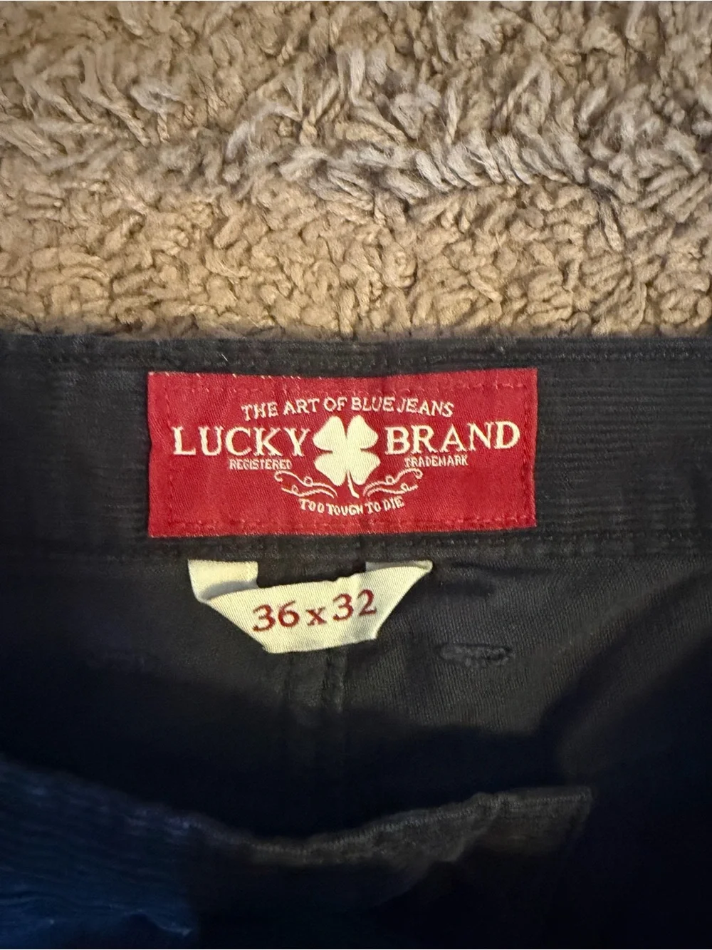 Lucky Brand Men's Navy Corduroy Pants